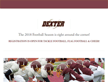 Tablet Screenshot of dexteryouthfootball.com